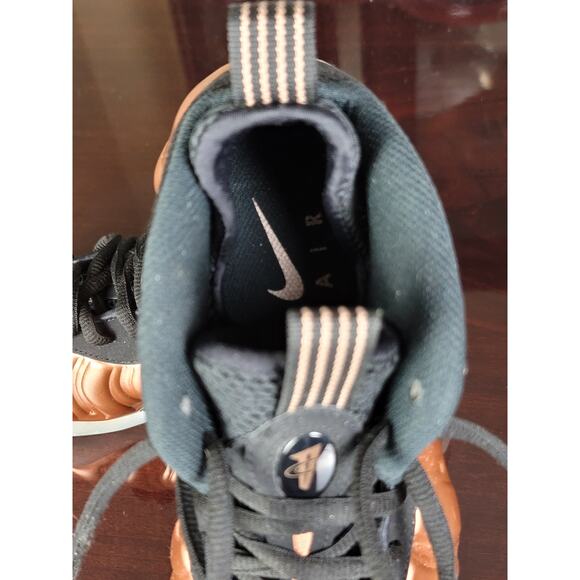 Nike Air Foamposite One Metallic Copper Lace Up‎ Sneakers Men's Size 7.5 US - Picture 7 of 10